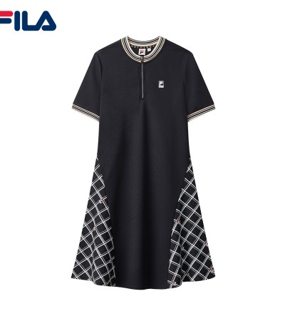 FILA x Maison MIHARA YASUHIRO Women's Logo Plaid Patchwork Dress