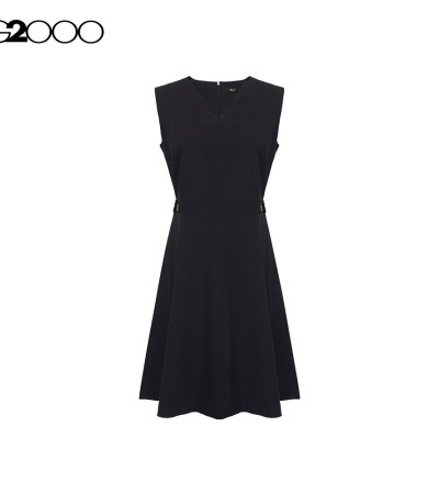 G2000 Women Anti-UV Mini Herringbone Fit And Flare Dress